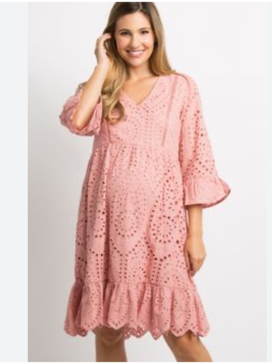 Source Unknown Dresses & Skirts - Hidden Alley pink eyelet dress S